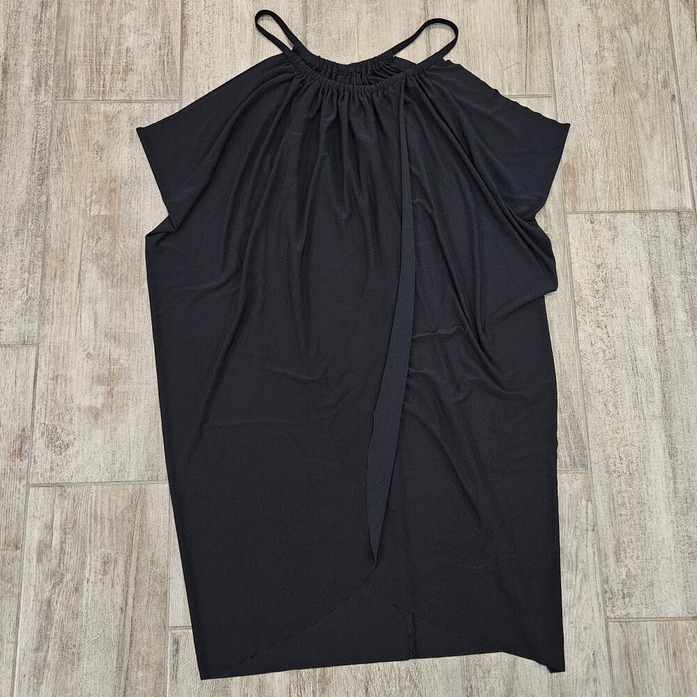Magicsuit Miraclesuit Black Draped Cover Up Dress Womens M Swim Resort Beachwear - Picture 7 of 10